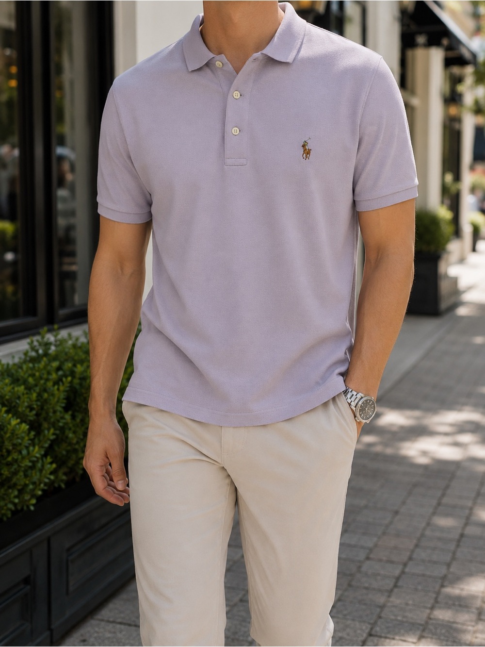 Polo Ralph Lauren Classic Fit Polo Shirt Lavender